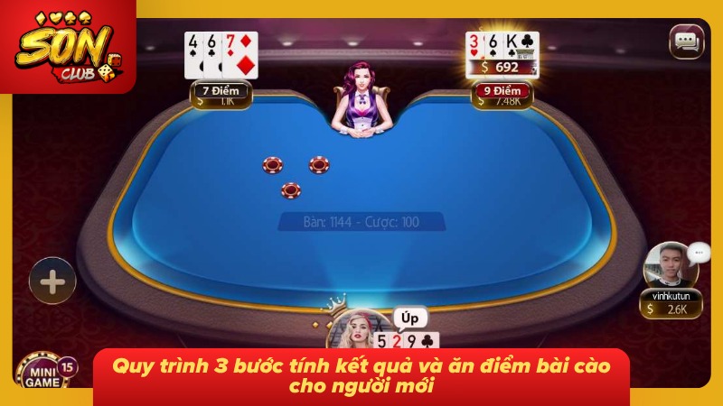 Cổng game hướng dẫn người mới tính kết quả theo trình tự