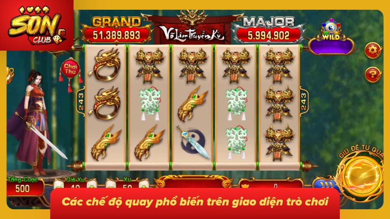 Đa dạng chế độ quay cực ngầu khi tham gia quay thưởng